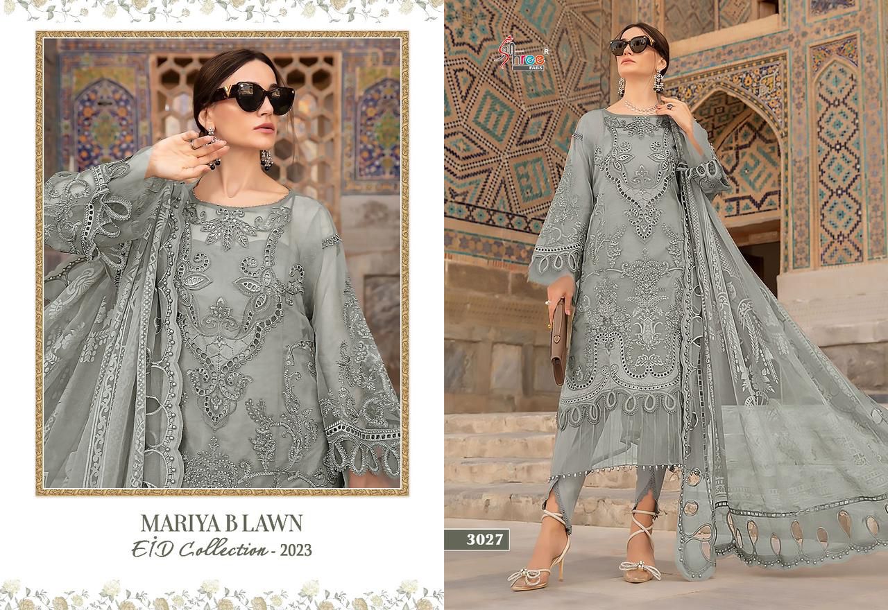 Shree Mariya B Lawn Eid Collection 2023 Pakistani Suits Catalog